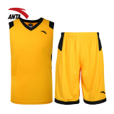 安踏运动套装 比赛服2016新款篮球运动装团购队服短T短裤15521201