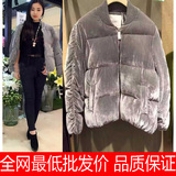 香港代购2015冬季新品时尚复古灯芯绒加厚羽绒服百搭保暖外套女装