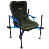 科锐钓椅 X型扶手网布面两用钓椅多功能折叠钓鱼椅台钓椅奢华享受