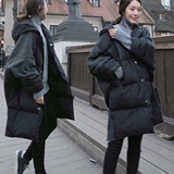 2015冬装新款女装羽绒服韩版连帽棉衣修身显瘦中长款加厚棉服外套