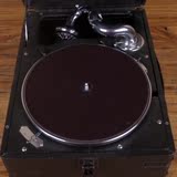 古董 英国 小狗 HMV 手提箱式留声机 78转手摇唱机 特价故障机