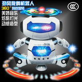包邮 新品个性跳舞机器人玩具360度旋转舞蹈机器人儿童电动太空