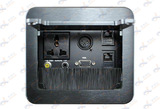 鑫创达 XCD-0204话筒音视频桌面插座 多功能信息插座 会议桌线盒
