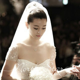 特价 明星新同款新娘结婚纱婚礼头纱 唯美韩式多层拖尾发梳软头纱