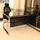 胜迪办公家具 办公桌  钢化玻璃老板桌  主管桌 大班桌现货 DB118