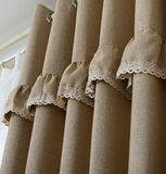 简约现代定制纯色棉麻窗帘成品亚麻布料全遮光布卧室客厅加厚特价