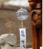 1个包邮日式风铃玻璃风铃樱花风铃 日本江户风铃银魂玻璃风铃