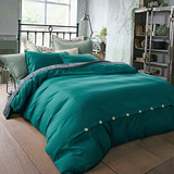纯色北欧简约床上用品加厚四件套1.8/2.0m床品三件套床笠床单被套