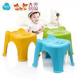 茶花儿童凳幼儿园小熊塑料凳子浴室可爱加厚创意凳子矮凳小板凳