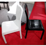 家用餐厅特价餐椅现代简约时尚黑白全皮皮艺酒店餐厅椅子餐桌椅凳
