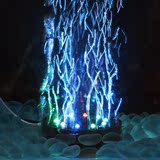 鱼缸灯LED气泡灯潜水灯水族灯七彩慢闪变色带增氧气泡条圆盘包邮