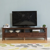 新款美式纯实木电视柜简约现代小户型抽屉储物柜客厅家具特价包邮