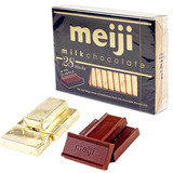 日本进口零食品Meiji 明治milk钢琴牛奶巧克力28枚芳香130g