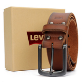 美国代购Levi's真皮男士皮带专柜正品李维斯针扣休闲牛皮腰带现货