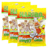 德国进口零食品 Haribo哈瑞宝快乐可乐清新柠檬味橡皮糖200gx3