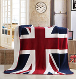 美国旗英国旗米字旗毛毯盖毯双层加厚午睡毯办公室空调毯毛巾被