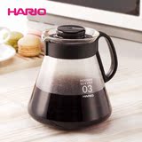 HARIO日本原装进口咖啡分享壶耐热玻璃手冲咖啡壶分享壶XVD