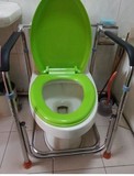 不锈钢 厕所扶手老人坐便器椅老年助行器 马桶架子卫生间用品