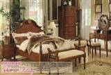 美式欧式实木双人床卧室家具套装组合卧室环保橡木床实木婚庆床