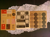 复古邮票旅行者日记本粘纸韩国创意文具邮票贴纸复古装饰贴画