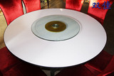 酒店圆桌餐桌折叠圆桌1.6米直径米软面 实木多层板桌面支架可折叠