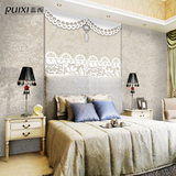 蕊西韩式墙纸 蕾丝立体大型壁画 温馨卧室床头墙无纺布背景墙壁纸
