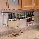 挂墙上收纳刀架碗盘架不锈钢筷笼厨卫用品用具挂件架厨房置物架壁