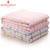 梦特娇Montagut中空纱布方格纯棉毛巾被 婴儿童 双人 柔软 夏季