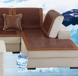 z新款夏季乳胶防滑天然碳化纳竹麻将凉席皮沙发垫坐垫飘窗垫