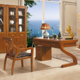 中式实木电脑桌书房写字台简约现代书桌台式小户型家用创意办公桌