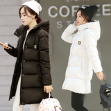 棉衣女中长款冬装新款修身显瘦时尚韩版韩国加厚大码棉袄棉服