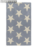 灰底星星多彩地毯卧室客厅门垫地毯几何图案设计简约定制地垫包邮