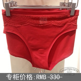 CK专柜正品代购 2014新品女士大红色无痕低腰三角内裤F3921-OB6
