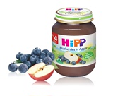 德国喜宝HIPP婴儿食品辅食果泥 蓝莓苹果泥125g波兰代购