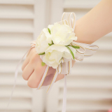 婚礼结婚婚庆用品新娘伴娘手腕花姐妹手花 韩式蕾丝头花新人道具