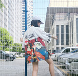 夏装新款韩版复古日式和风中长款雪纺开衫和服女防晒衣 闺蜜装
