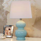 美式葫芦陶瓷台灯卧室床头灯中式现代简约欧式客厅温馨创意装饰