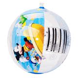 迪士尼充气水球 儿童透明戏水球 小孩沙滩球海滩球 红色