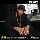 现代装饰画Dr. Dre酒吧油画布饶舌说唱歌手德瑞医生嘻哈挂画定做