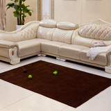 丹凰 进口100%纯羊毛客厅茶几地毯卧室满铺床边沙发地毯纯色M-830