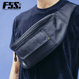 F5S男士包腰包户外旅行斜挎包收纳单肩胸前包 潮流纯色手机学生包