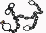 万圣节化妆化装舞会装饰铁链 囚犯COS道具塑料手铐 手链 手镣锁链