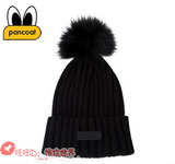 15冬韩国正品代购PANCOAT盼酷可爱球球N01U黑色保暖针织球球帽子