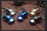 创意礼物小汽车钥匙扣充电防风创意usb打火机个性男士电子点烟器