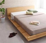 板式床简约现代单双人床1.2 1.5 1.8米韩式日式榻榻米家具烤漆