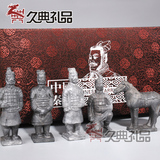 西安兵马俑摆件中国特色工艺品出国礼品办公室摆件送老外10cm青石
