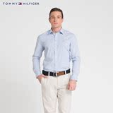 TommyHilfiger 男装竖条纹商务风长袖衬衫(合身版)-C887884659MS