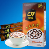 正品 越南进口 中原G7摩卡卡布奇诺三合一速溶咖啡 216g 12条/盒