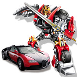 遥控汽车儿童充电越野变形赛车玩具男孩电动超大号金刚机器人模型
