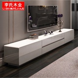 特价宜家小户型白色钢琴烤漆简约现代长方形电视柜客厅家具可定制
